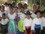 This photo shows some of the children waiting to go 